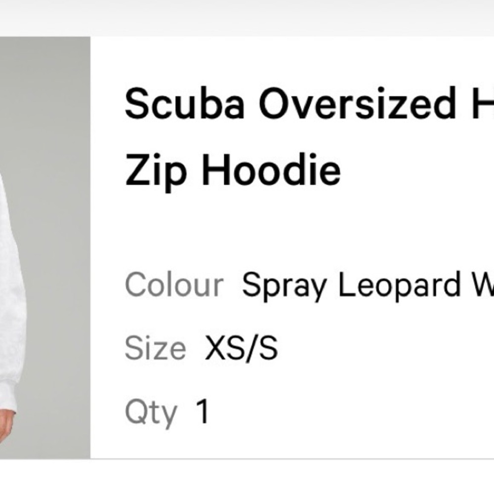 Lululemon Scuba Oversized Half Zip Hoodie Size XS/S